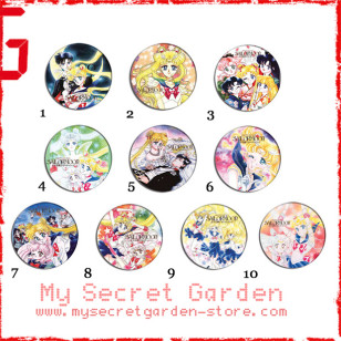 Sailor Moon Pretty Soldier 美少女戦士 Anime Pinback Button Badge Set 2a or 2b ( or Hair Ties / 4.4 cm Badge / Magnet / Keychain Set )